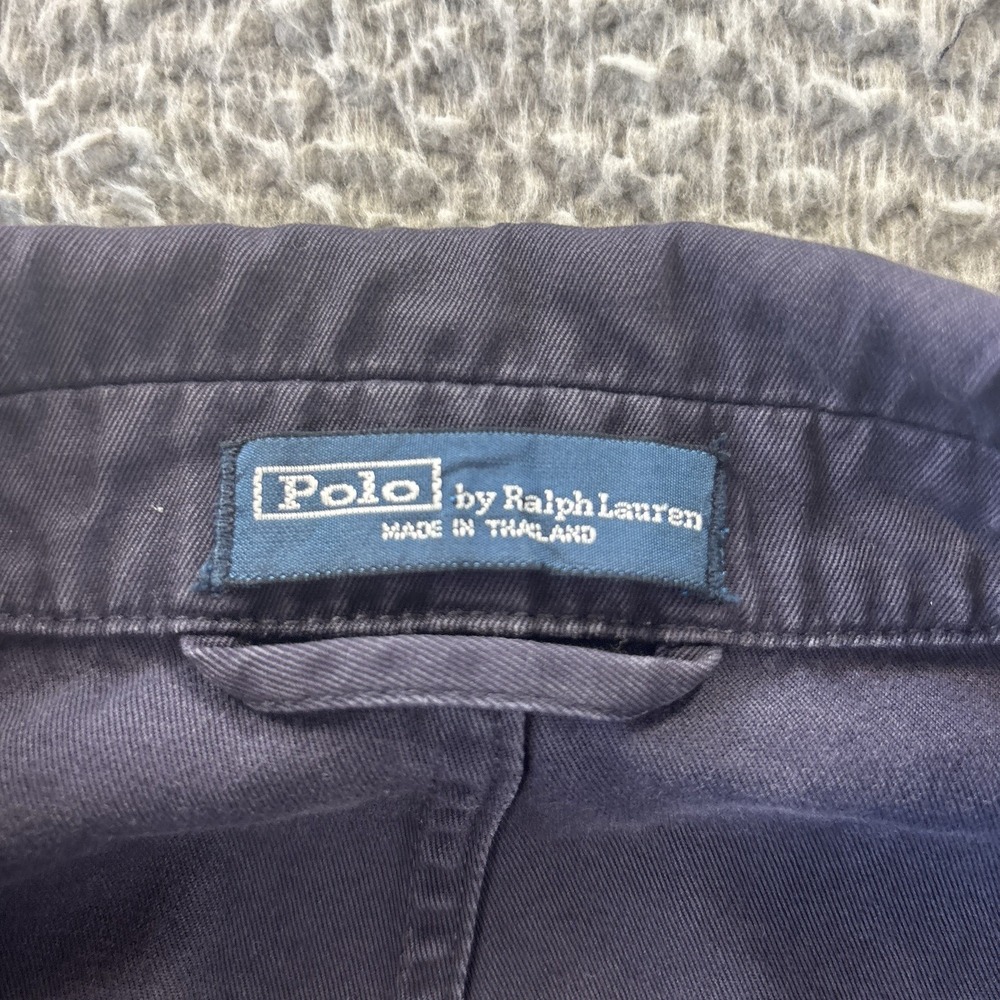 Vintage Polo Ralph Lauren Tropical Cruising‎ Club Blazer Mens 42R Navy Cotton - Picture 4 of 16
